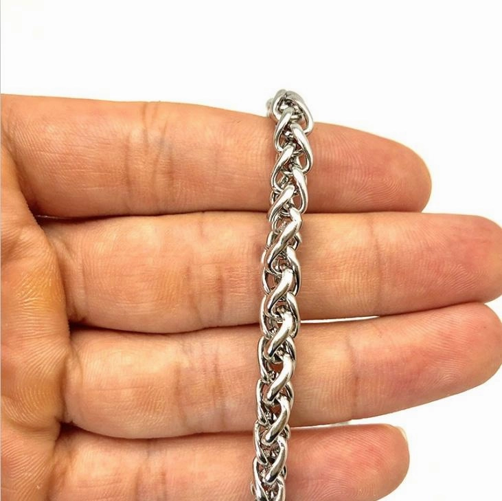 Silver 19'' Men Stainless Steel Rock Wallet Chain Biker jeans chain jean chain Key Chain for Men