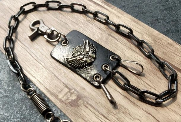 silver biker trucker punk key hook wallet Chain for chain wallet biker wallet trucker wallet