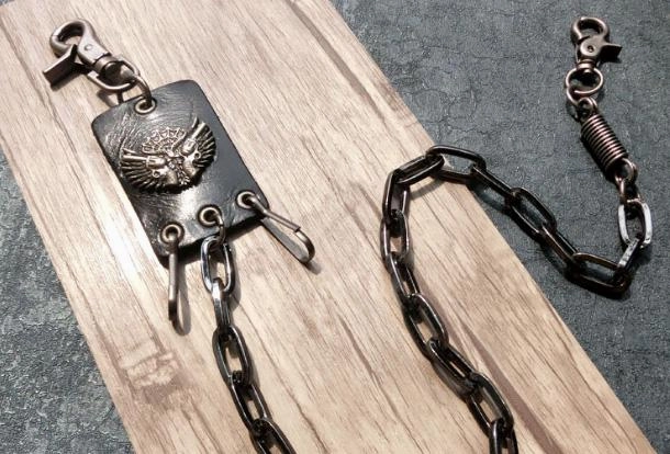 silver biker trucker punk key hook wallet Chain for chain wallet biker wallet trucker wallet