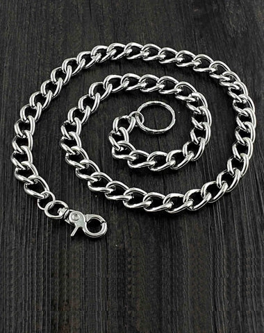 Silver Biker Wallet Chain Long Pants Chain Womens Jeans Chain Long Wallet Chain For Men