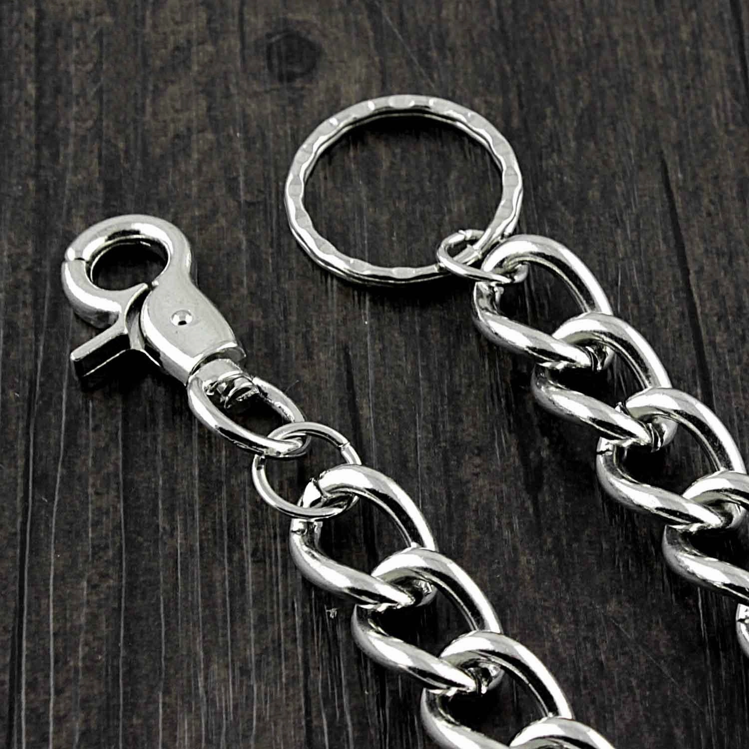 Silver Biker Wallet Chain Long Pants Chain Womens Jeans Chain Long Wallet Chain For Men