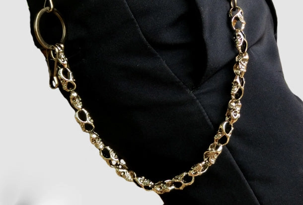 Skull biker trucker hook wallet Chain for chain wallet biker wallet trucker wallet