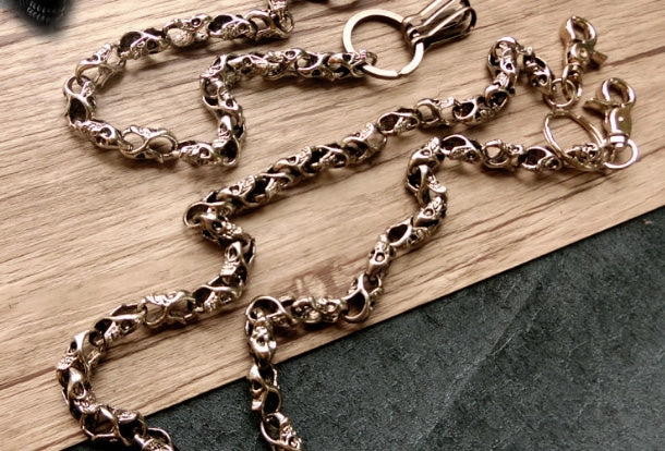 Skull biker trucker hook wallet Chain for chain wallet biker wallet trucker wallet