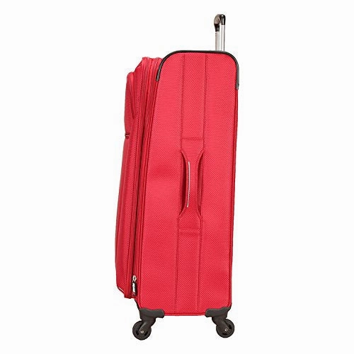 Skyway Mirage Superlight | 3-Piece Set | 24" and 28" Expandable Spinners, Travel Pillow (Formula 1 Red)