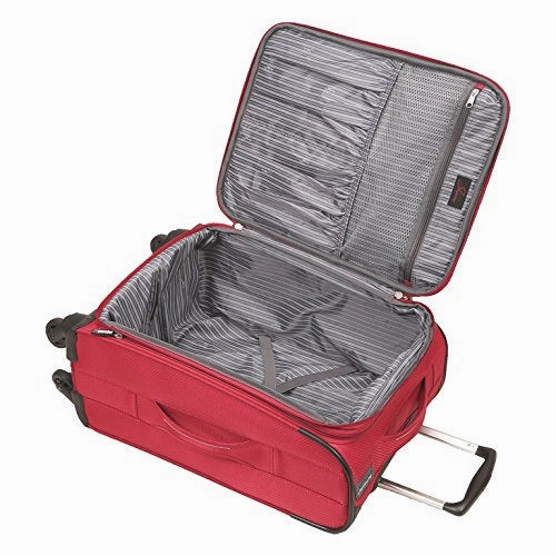 Skyway Mirage Superlight | 3-Piece Set | 24" and 28" Expandable Spinners, Travel Pillow (Formula 1 Red)