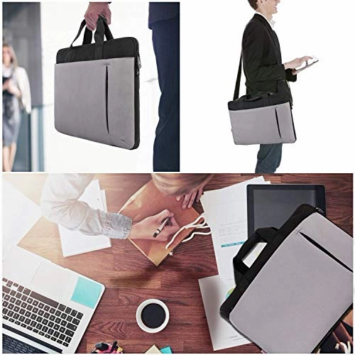 Slim Laptop Bag,17.3 Inch Laptop Carrying Case for Women Men Large Briefcase Sleeve with Handle