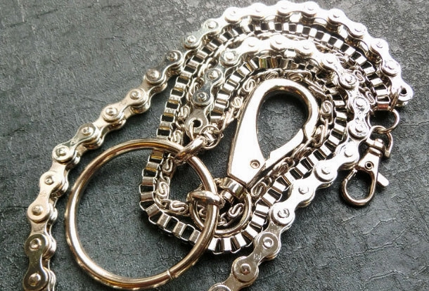 Sliver biker trucker punk hook wallet Chain for chain wallet biker wallet trucker wallet
