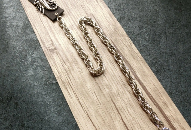 Sliver biker trucker punk scorpion hook wallet Chain for chain wallet biker wallet trucker wallet