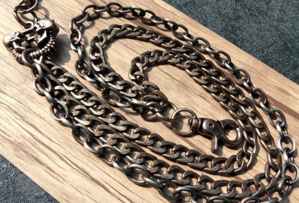 Sliver biker trucker punk skull hook wallet Chain for chain wallet biker wallet trucker wallet