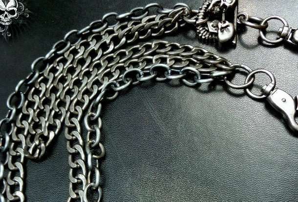 Sliver biker trucker punk skull hook wallet Chain for chain wallet biker wallet trucker wallet