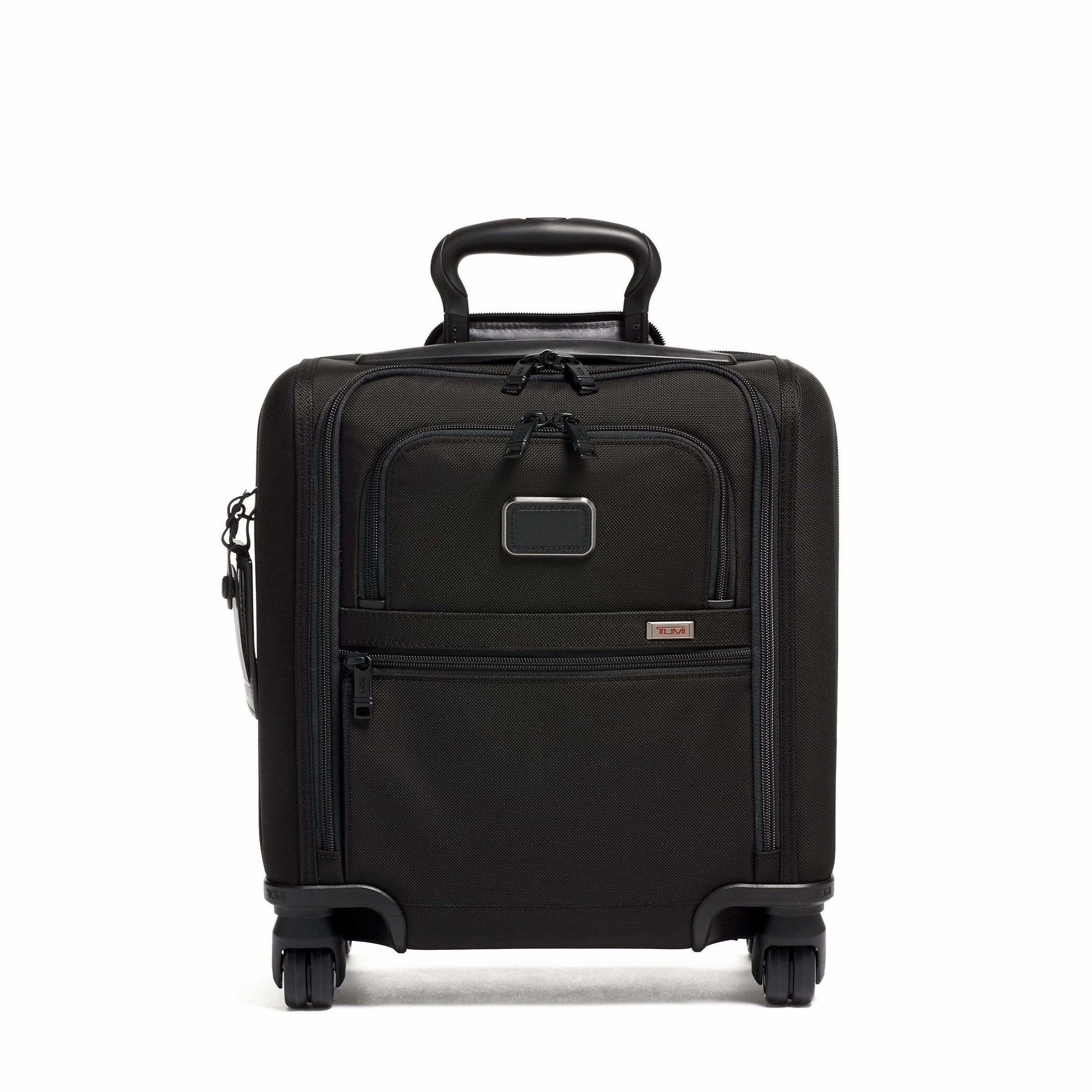 Small Compact 4 Wheeled Brief // Black