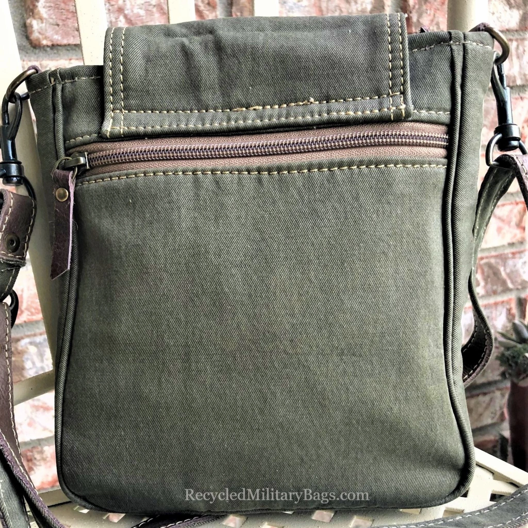 Small Crossbody Bag with Leather Star Purse   ~  Great Gift for Army Mom Wife or Veteran