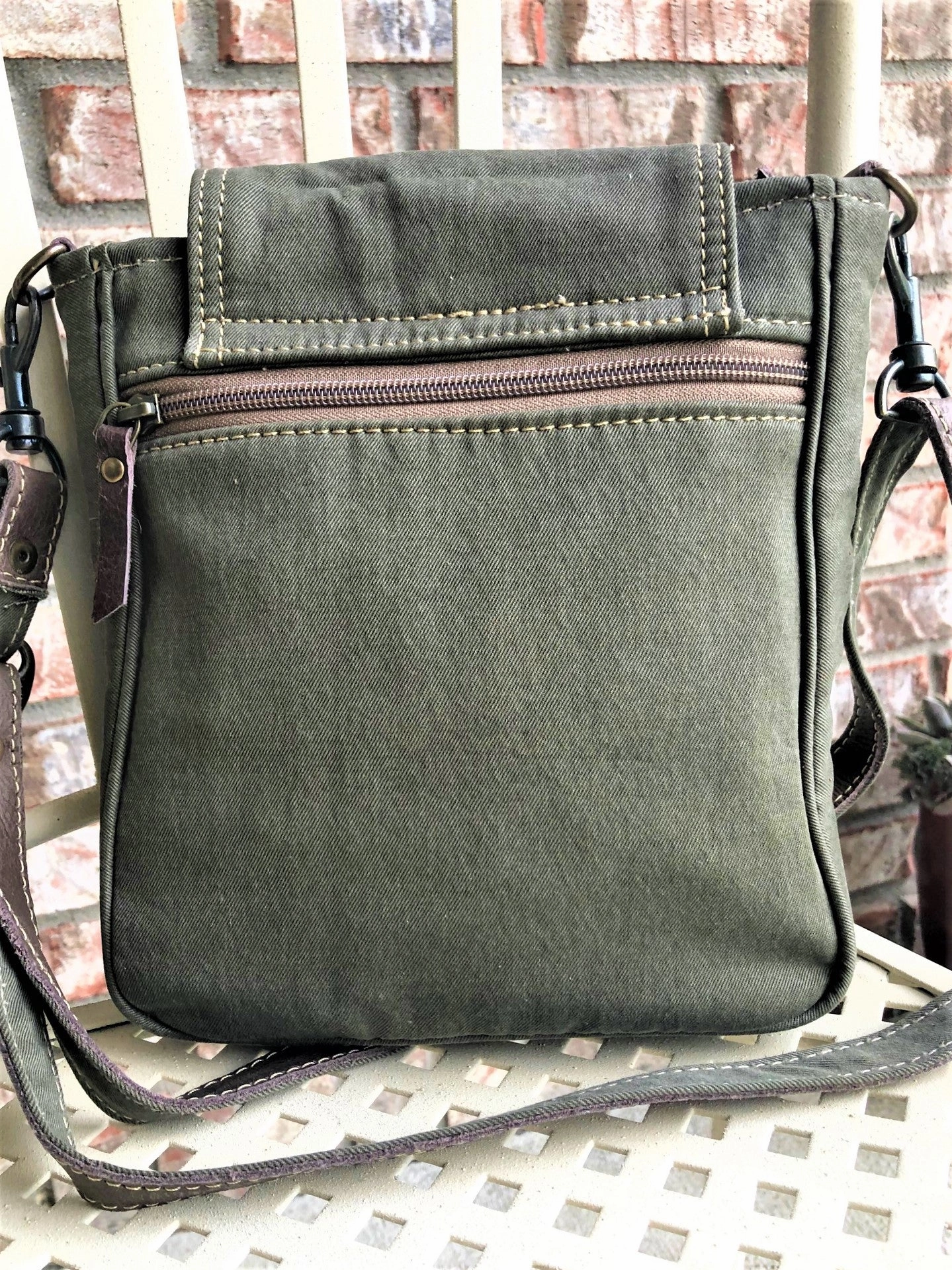 Small Crossbody Bag with Leather Star Purse   ~  Great Gift for Army Mom Wife or Veteran