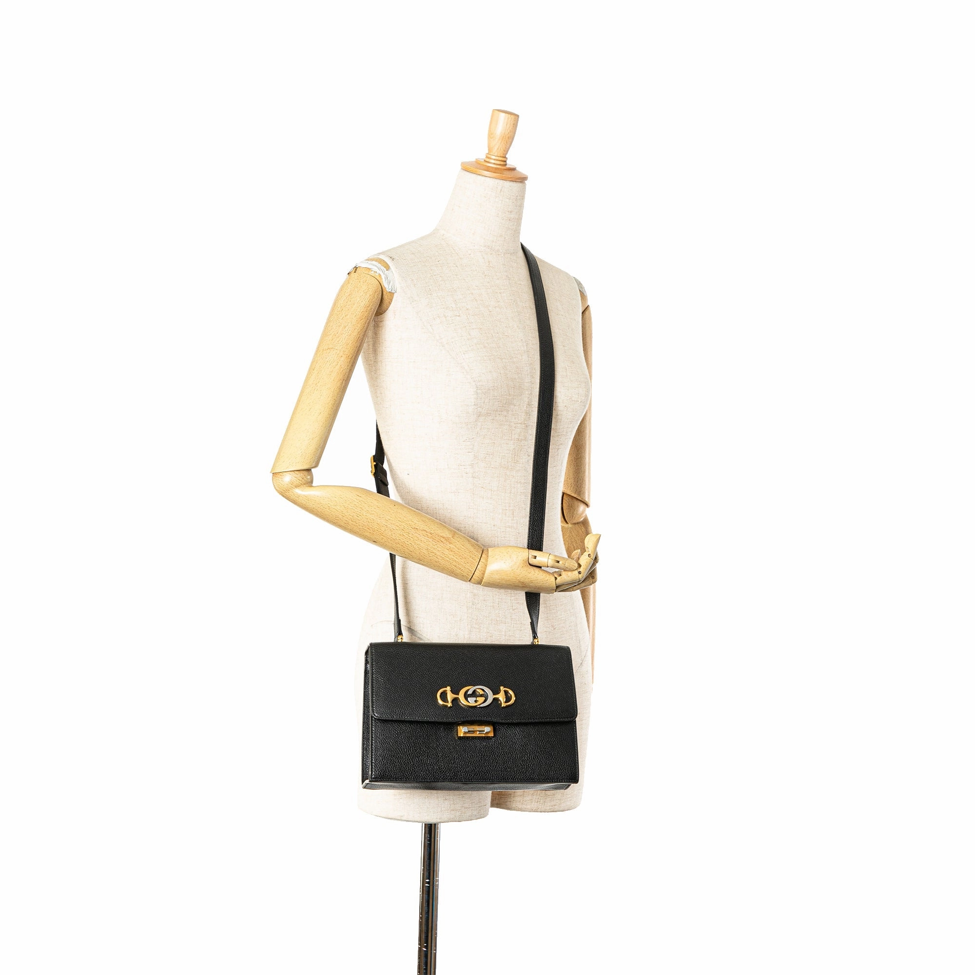 Small Grainy Calfskin Zumi Flap Crossbody