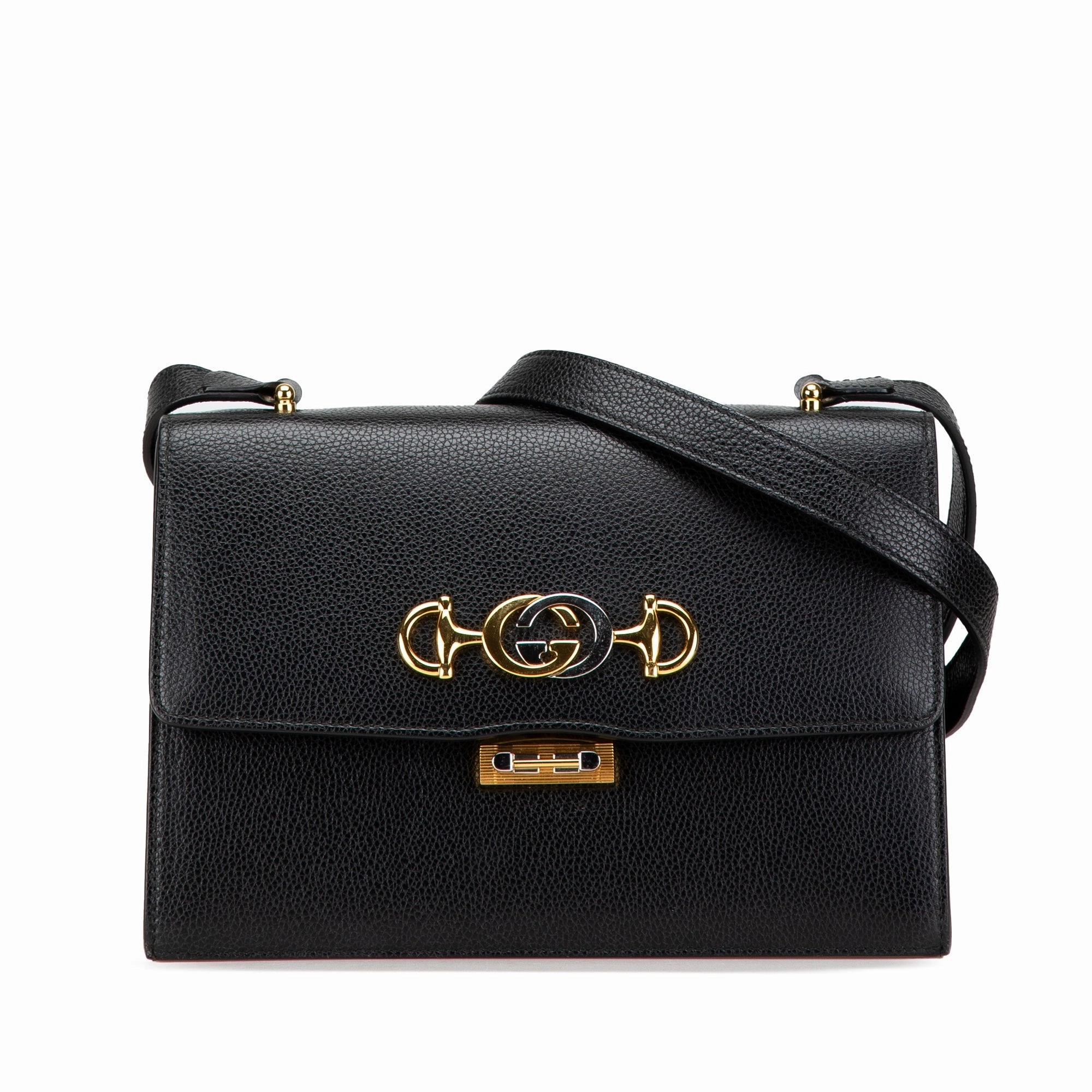 Small Grainy Calfskin Zumi Flap Crossbody