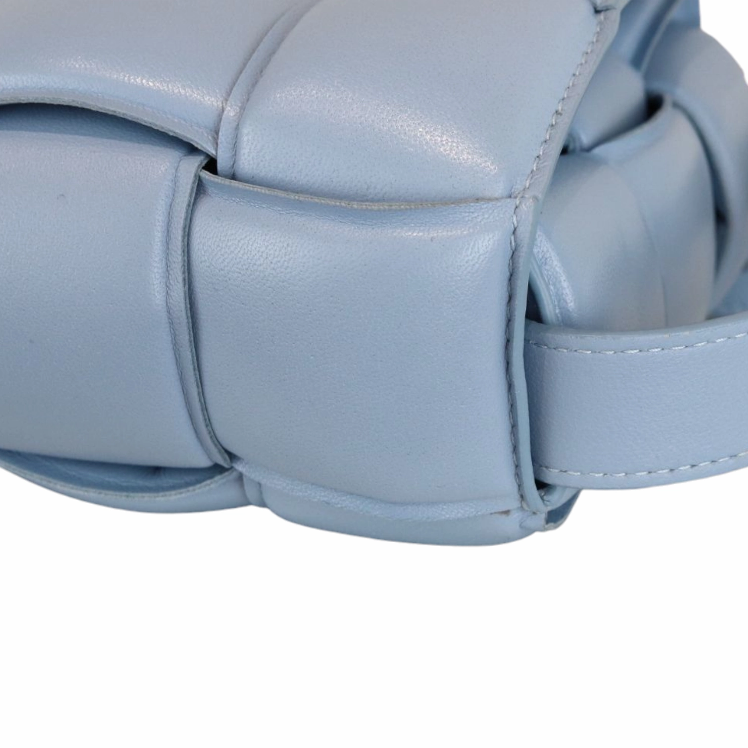Small Padded Cassette Crossbody Bag Blue GHW