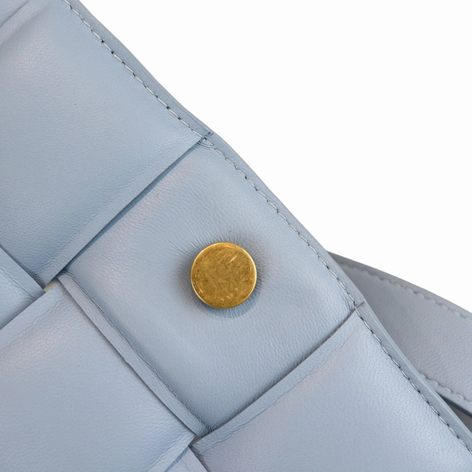 Small Padded Cassette Crossbody Bag Blue GHW