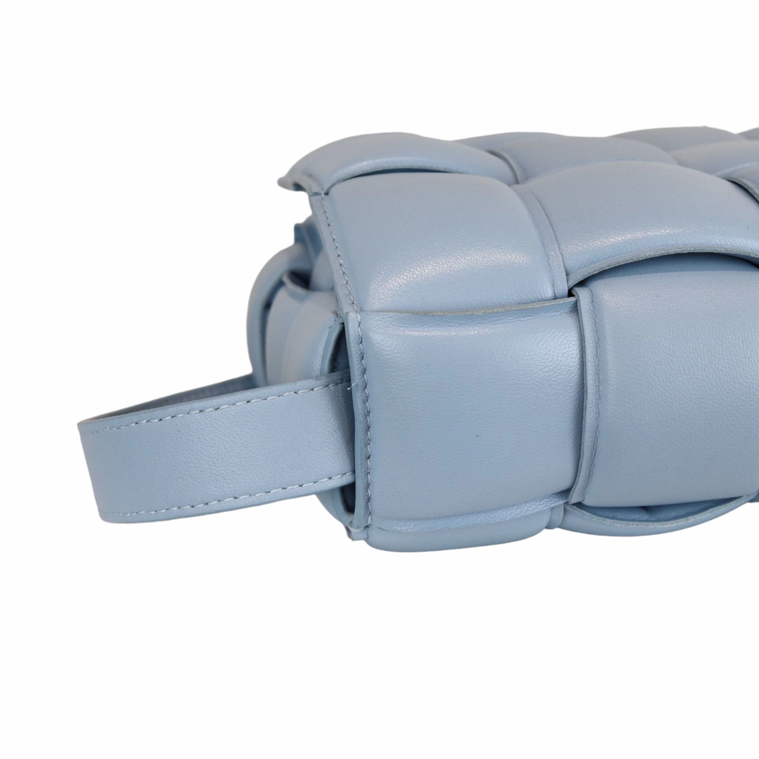 Small Padded Cassette Crossbody Bag Blue GHW