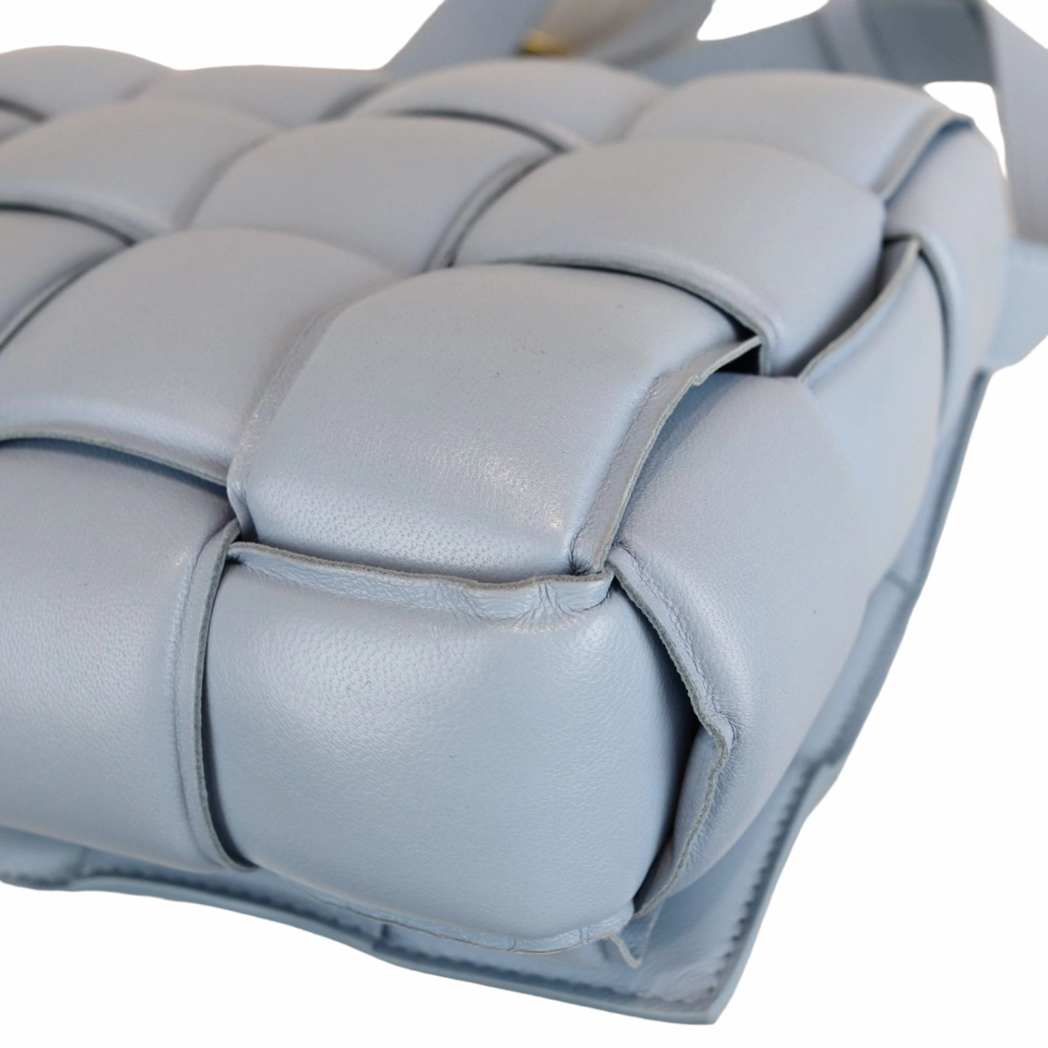 Small Padded Cassette Crossbody Bag Blue GHW