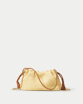 Small Veronica Beard Raffia Stash Bag