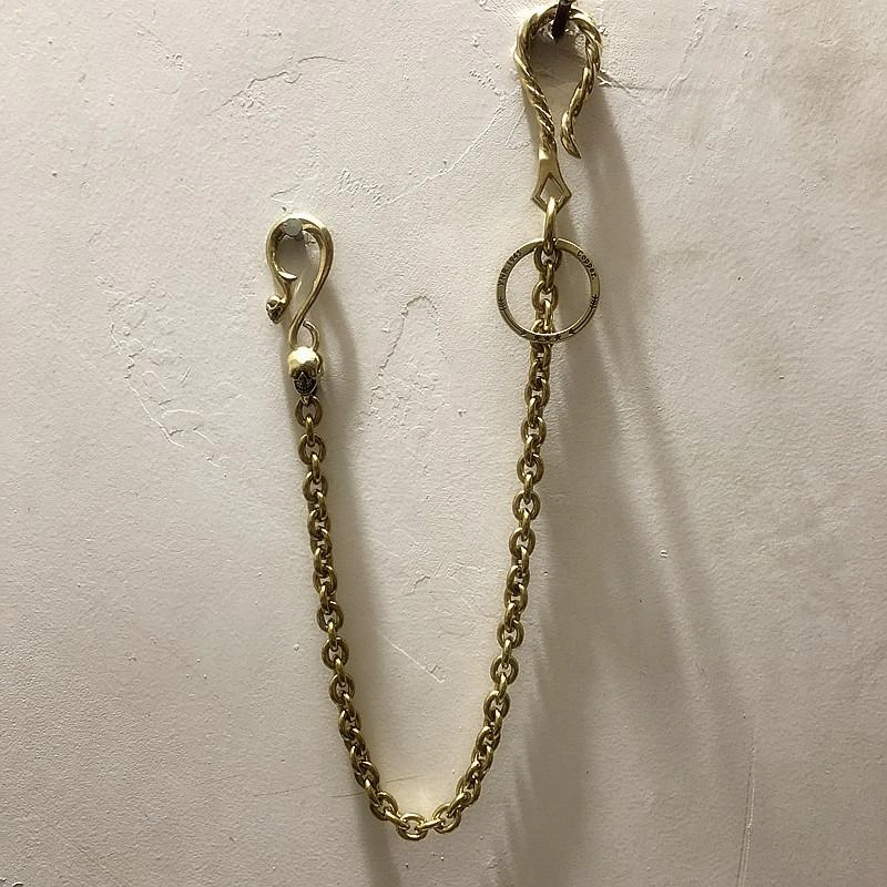 Solid Brass Cool Punk Rock Wallet Chain Biker Trucker Wallet Chain Trucker Wallet Chain for Men