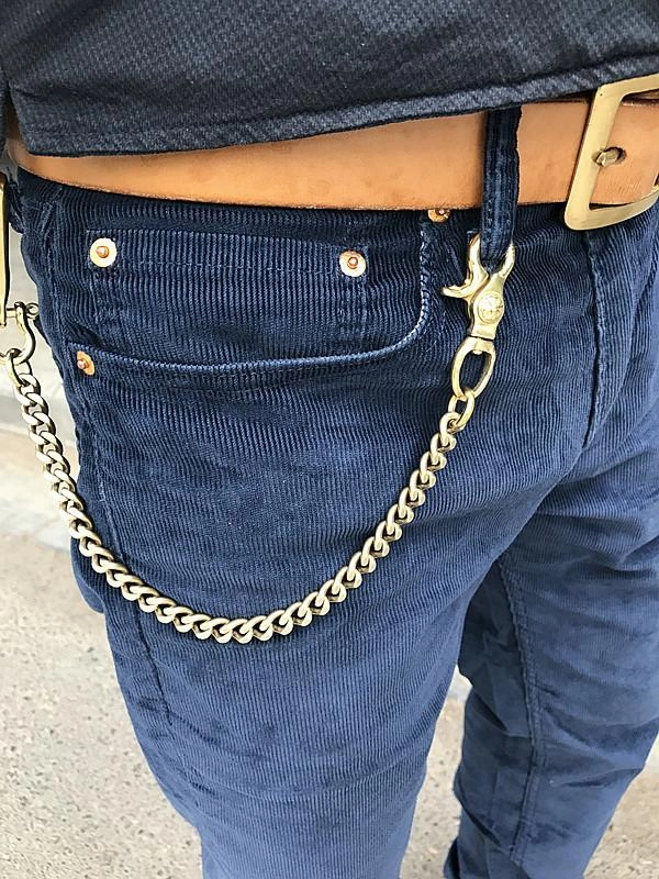 Solid Brass Cool Punk Rock Wallet Chain Biker Trucker Wallet Chains Trucker Wallet Chain for Men