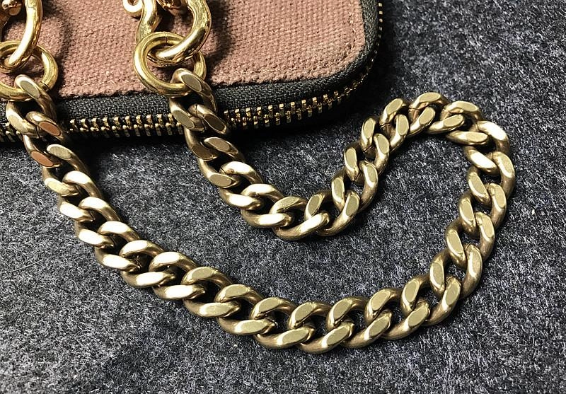 Solid Brass Cool Punk Rock Wallet Chain Biker Trucker Wallet Chains Trucker Wallet Chain for Men