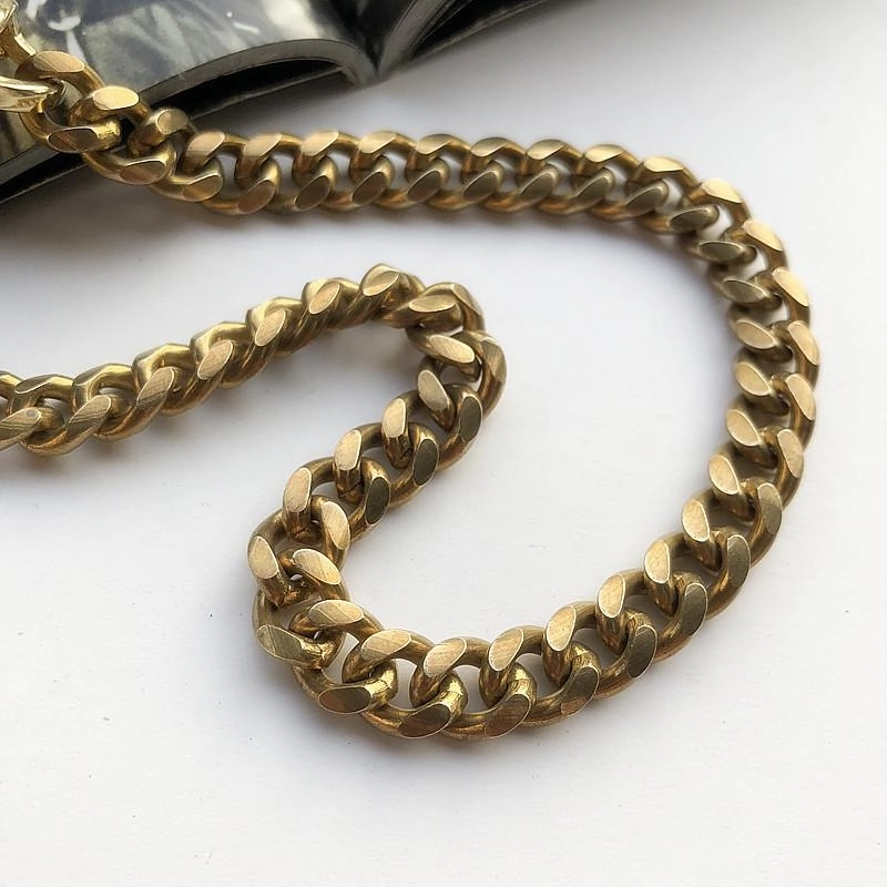Solid Brass Cool Skull Wallet Chain Biker Trucker Wallet Chain Trucker Wallet Chain for Men