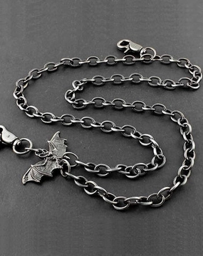 Solid Stainless Steel Bat Wallet Chain Cool Punk Rock Biker Trucker Wallet Chain Trucker Wallet Chain for Men