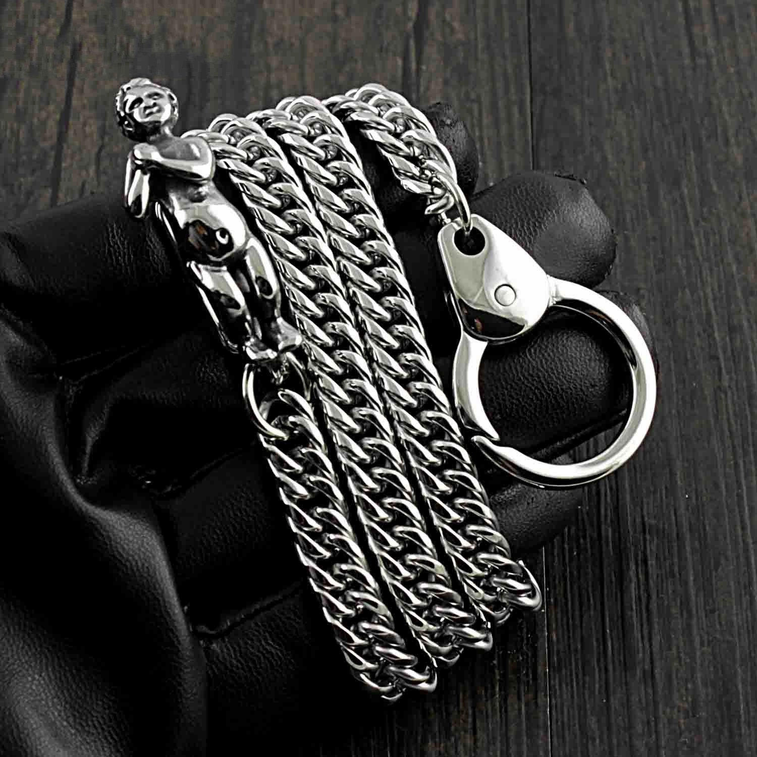 SOLID STAINLESS STEEL BIKER Cool WALLET CHAIN LONG PANTS CHAIN jeans chain jean chain FOR MEN