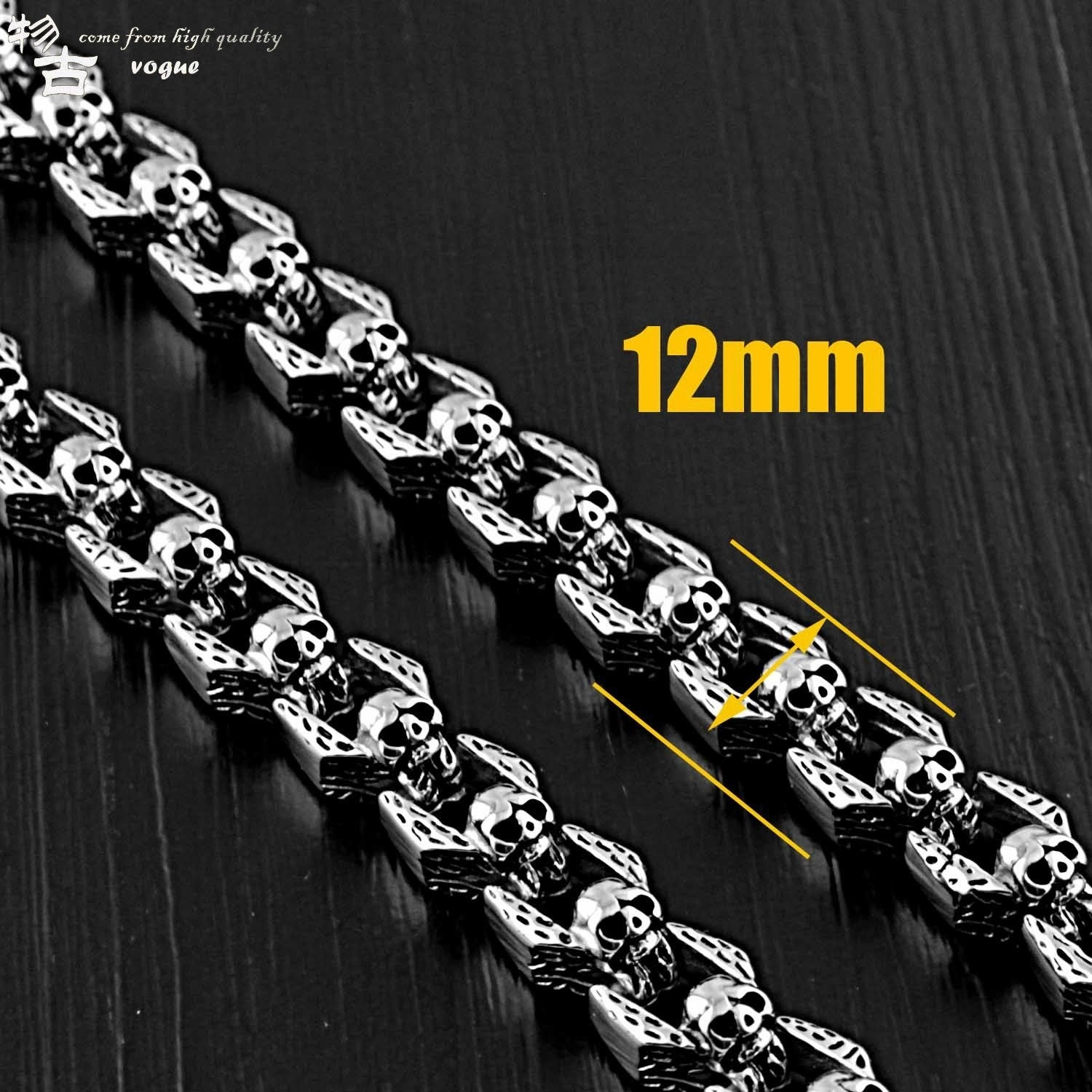SOLID STAINLESS STEEL Biker Skull Wallet Chain Long Pants Chain jeans chain jean chain For Men