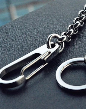 Solid Stainless Steel Cool Punk Rock Wallet Chain Biker Trucker Wallet Chain Trucker Wallet Chain for Men
