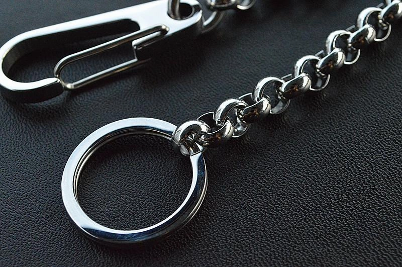 Solid Stainless Steel Cool Punk Rock Wallet Chain Biker Trucker Wallet Chain Trucker Wallet Chain for Men