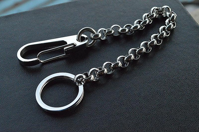 Solid Stainless Steel Cool Punk Rock Wallet Chain Biker Trucker Wallet Chain Trucker Wallet Chain for Men