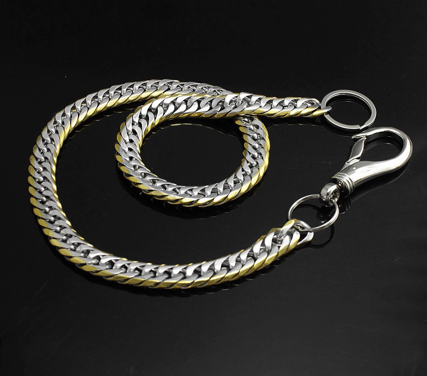 Solid Stainless Steel Wallet Chain Cool Punk Rock Biker Trucker Wallet Chain Trucker Wallet Chain for Men
