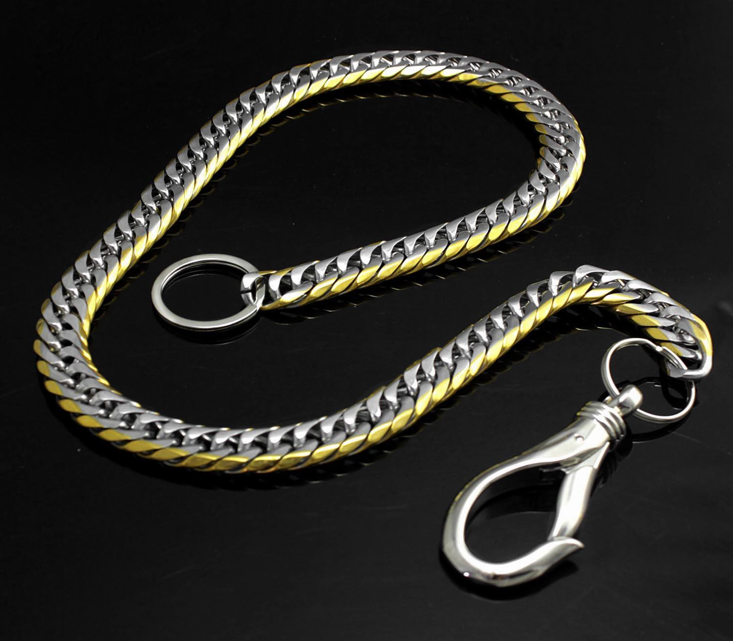 Solid Stainless Steel Wallet Chain Cool Punk Rock Biker Trucker Wallet Chain Trucker Wallet Chain for Men