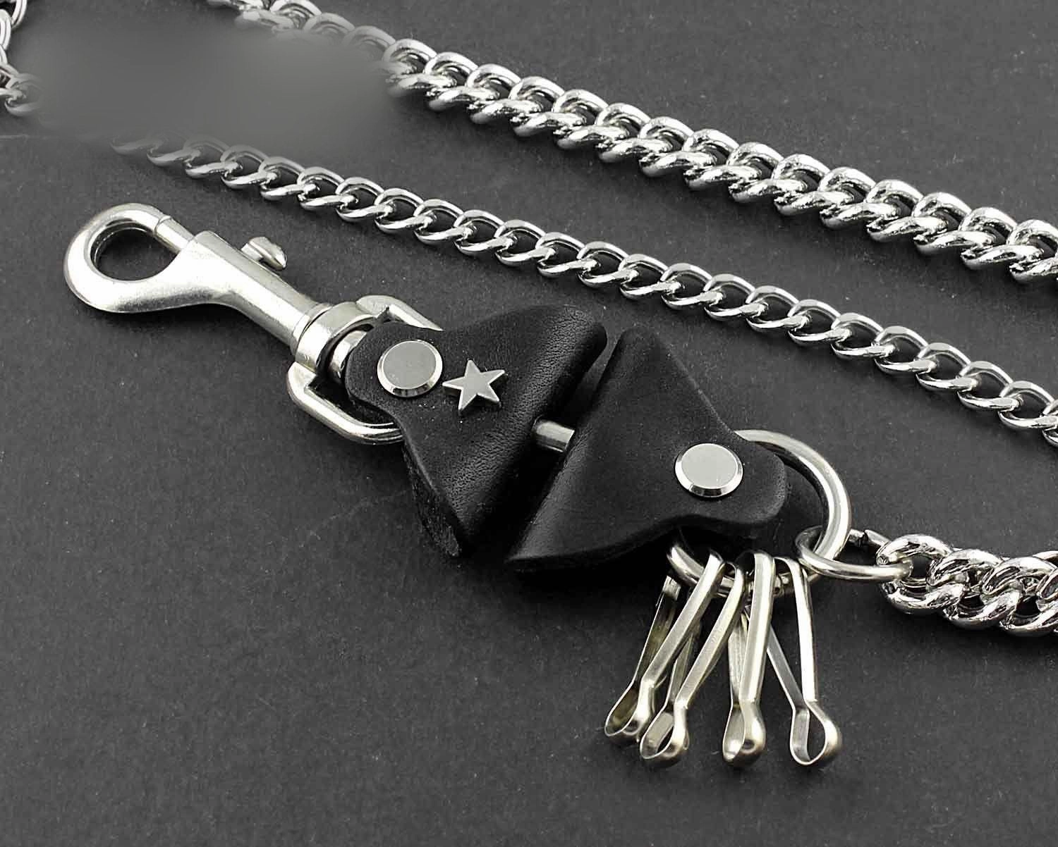 Solid Stainless Steel Wallet Chain Cool Punk Rock Biker Trucker Wallet Chain Trucker Wallet Chain for Men