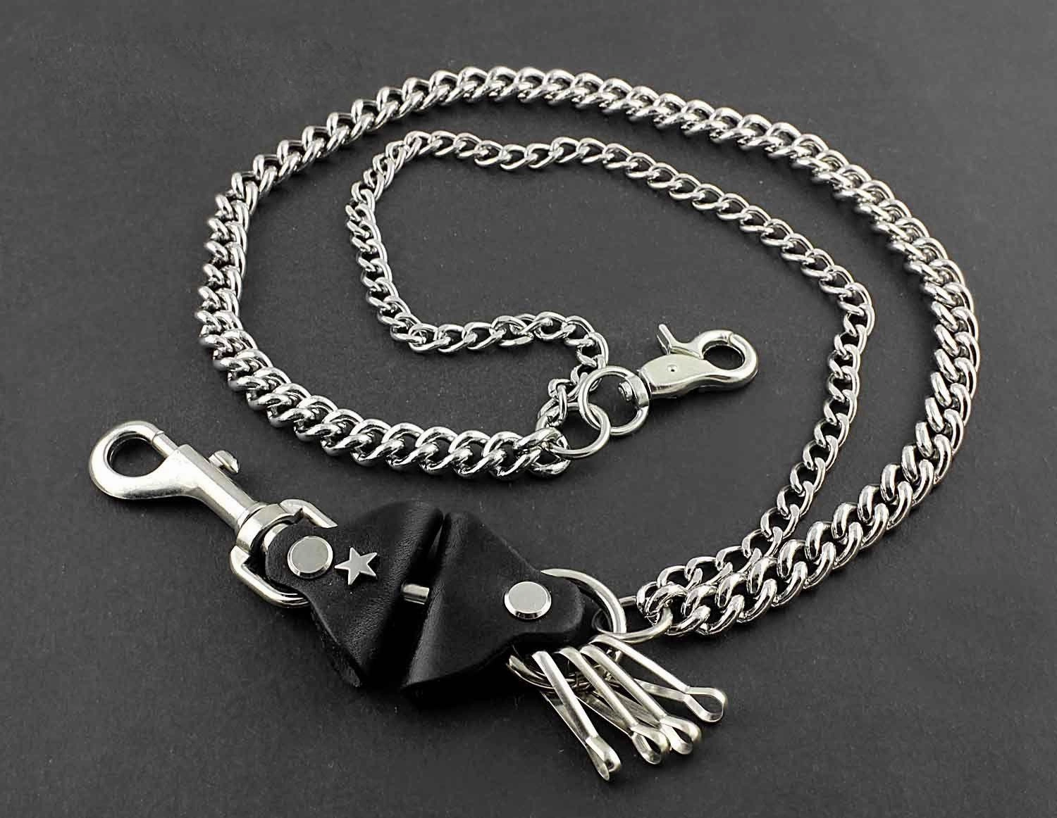 Solid Stainless Steel Wallet Chain Cool Punk Rock Biker Trucker Wallet Chain Trucker Wallet Chain for Men