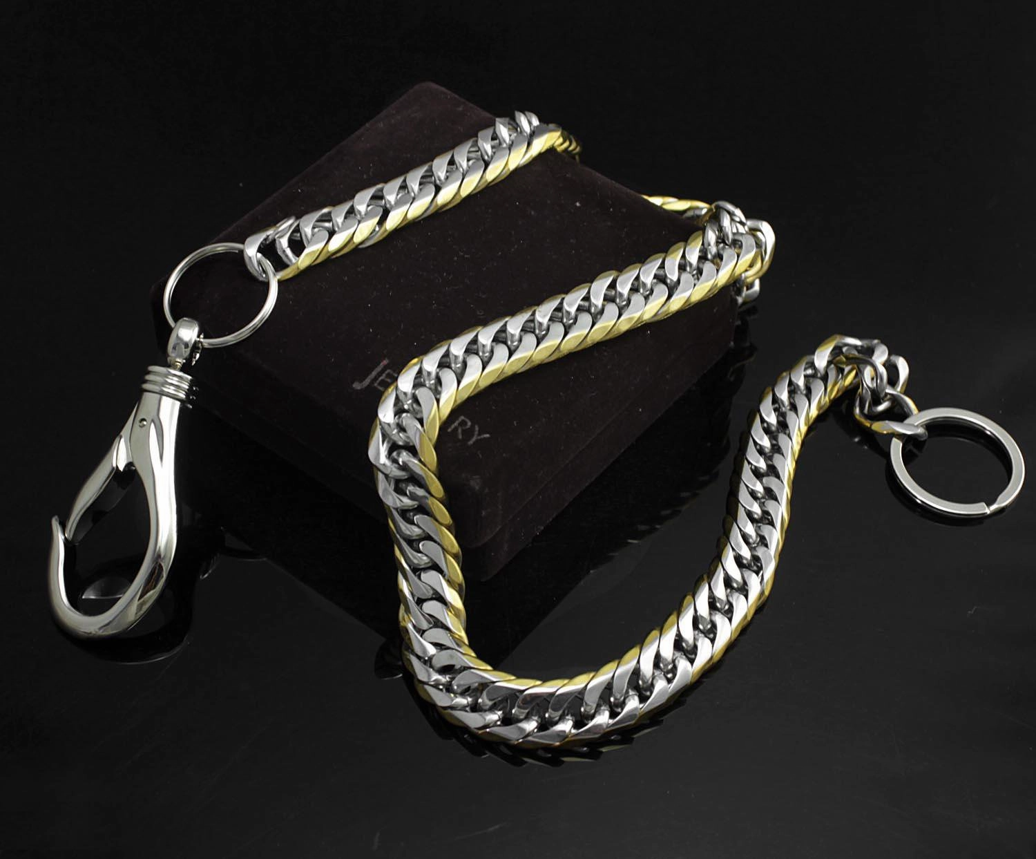 Solid Stainless Steel Wallet Chain Cool Punk Rock Biker Trucker Wallet Chain Trucker Wallet Chain for Men