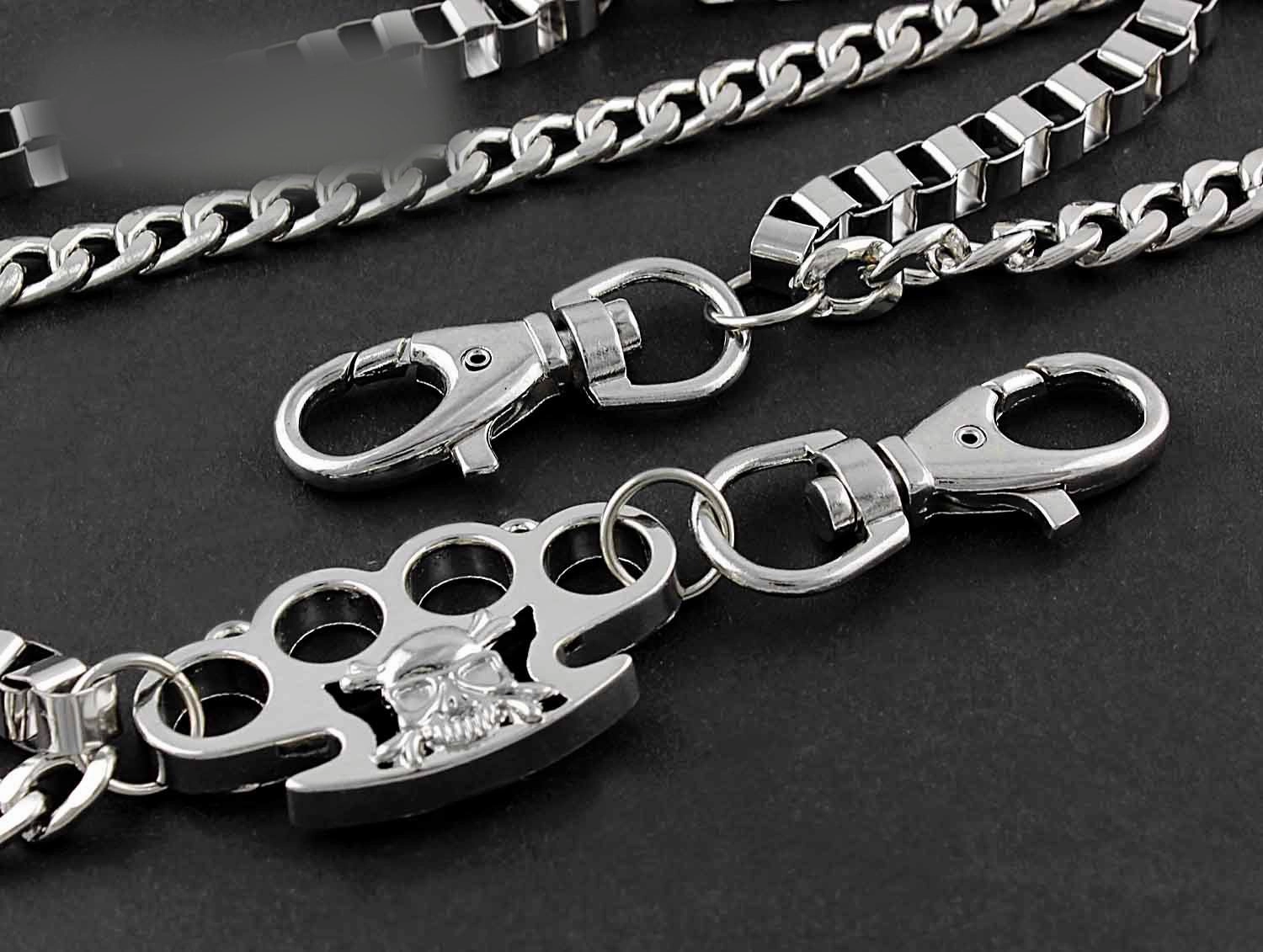 Solid Stainless Steel Wallet Chains Cool Punk Rock Biker Trucker Wallet Chain Trucker Wallet Chain for Men