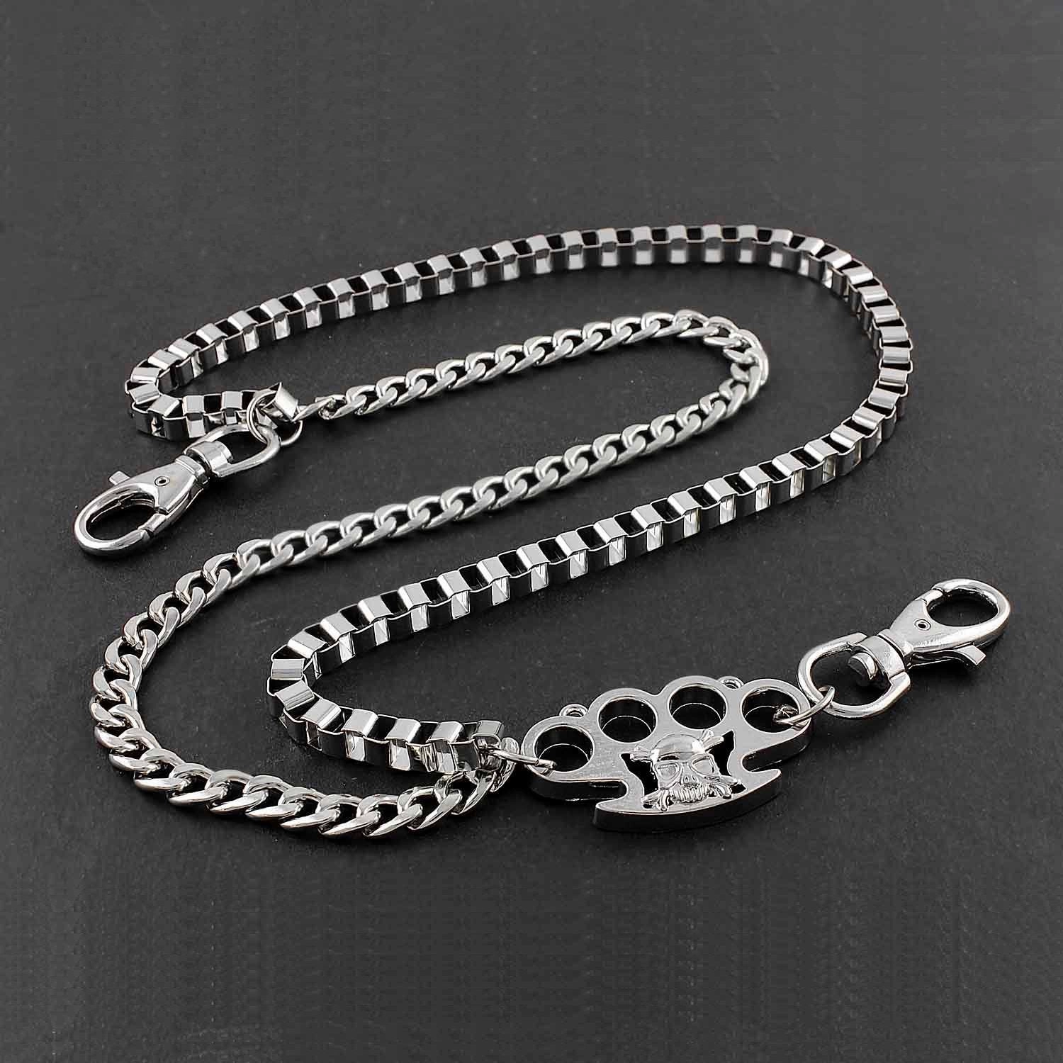 Solid Stainless Steel Wallet Chains Cool Punk Rock Biker Trucker Wallet Chain Trucker Wallet Chain for Men