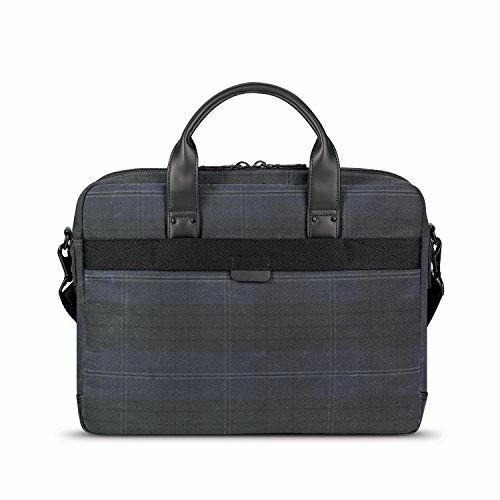 Solo Bryce Waxed Canvas Slim Brief, Plaid