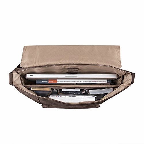 Solo Hudson 16 Inch Leather Laptop Messenger, Espresso
