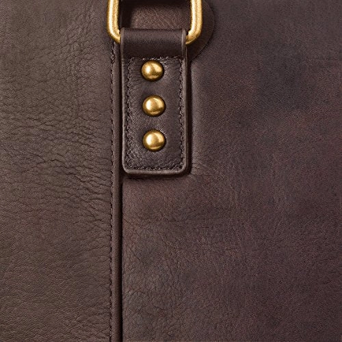 Solo Jay 15.6 Inch Leather Laptop Carryall Tote, Espresso