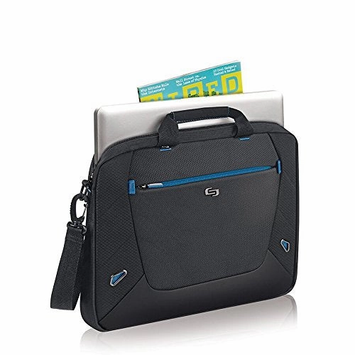 Solo Soar 16 Inch Laptop Slim Brief, Black