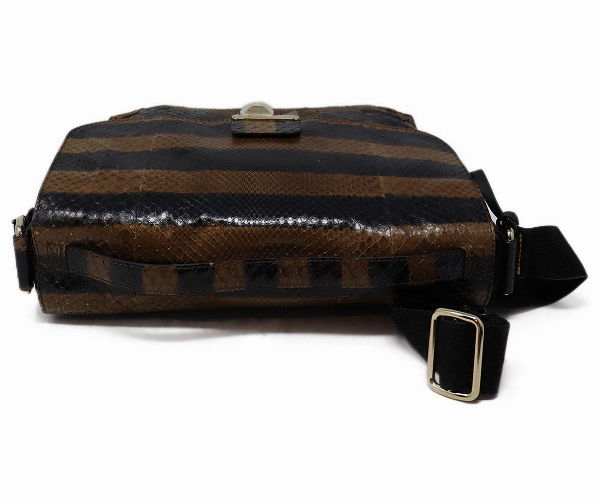Sonia Rykiel Brown & Black Snakeskin Crossbody