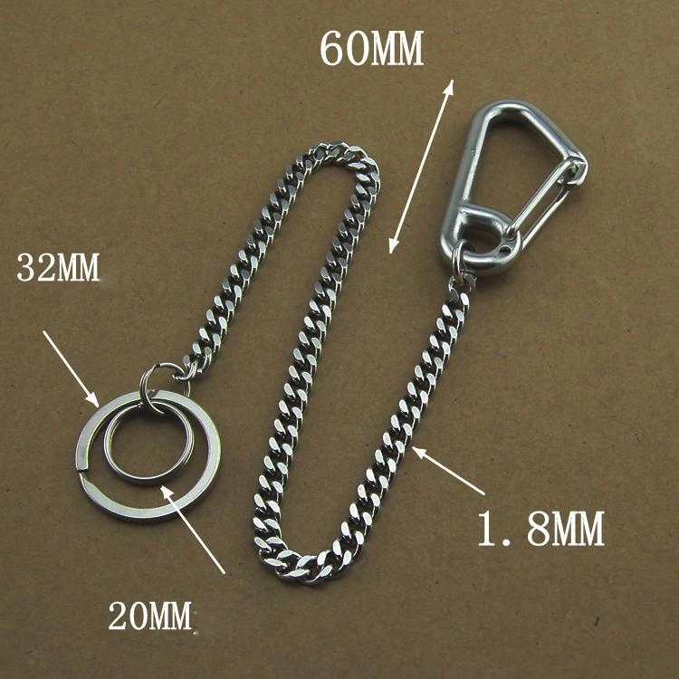Stainless Steel 15inch Wallets Chain Cool Punk Rock Biker Trucker Wallet Chain Trucker Wallet Chain for Men