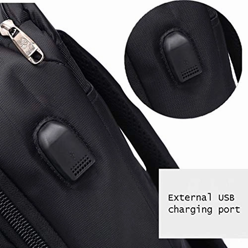 STATEGY Freewheel Wheeled Backpack Business Waterproof Travel Laptop Backpack, Carry-on Bag Perfect for Men and Women (Color : Black, Size : M)