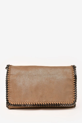 Stella McCartney Beige Suede Small 'Falabella' Crossbody