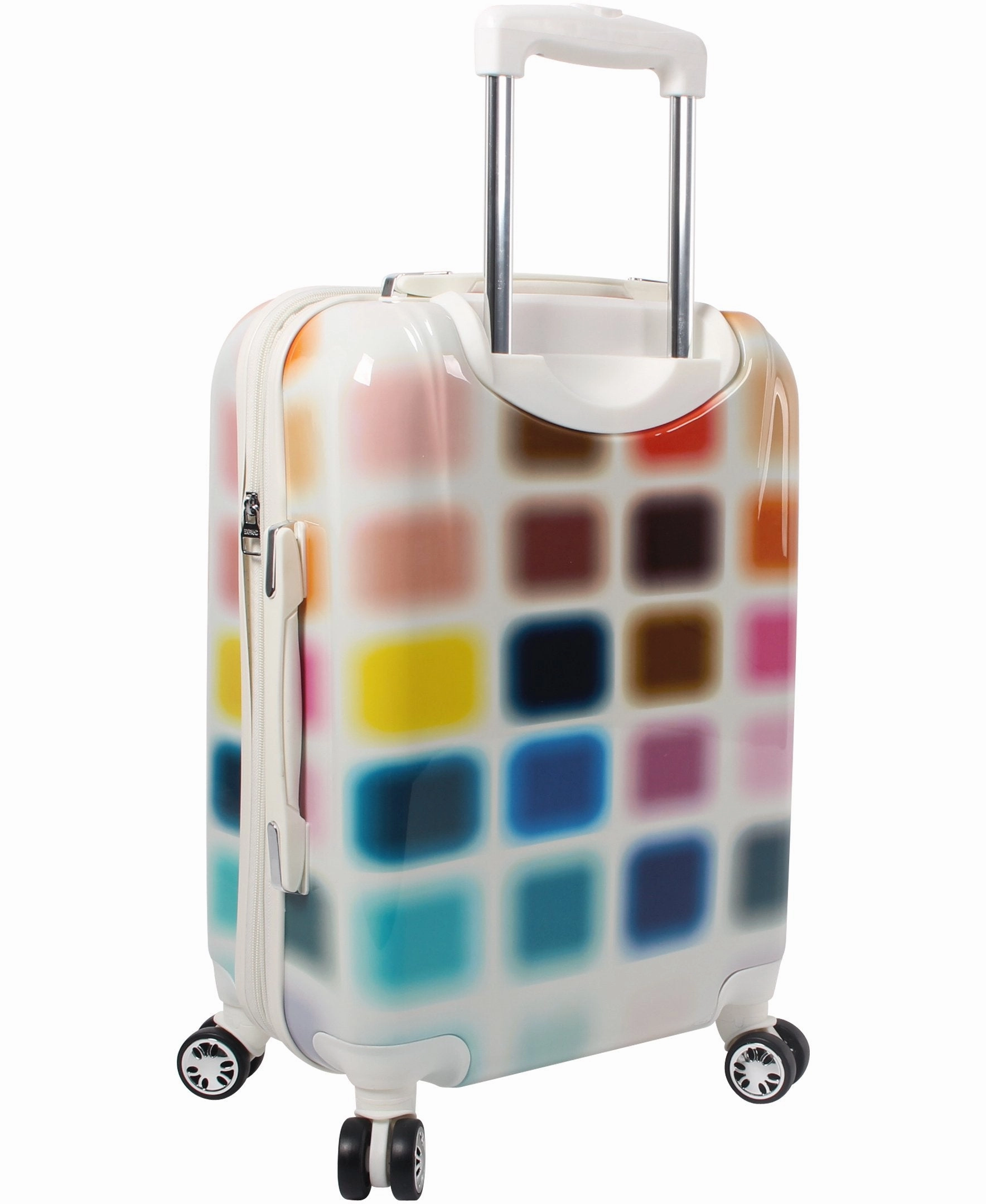 Steve Madden Cubic Luggage Carry On 20" Hardside Suitcase With Spinner Wheels